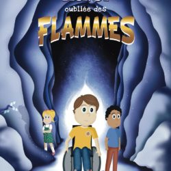 Couverture du livre "La légende oubliée des flammes – Tome 2 : Le défi de Jack", représentant Jack, un enfant en fauteuil roulant, face à une nouvelle menace magique.